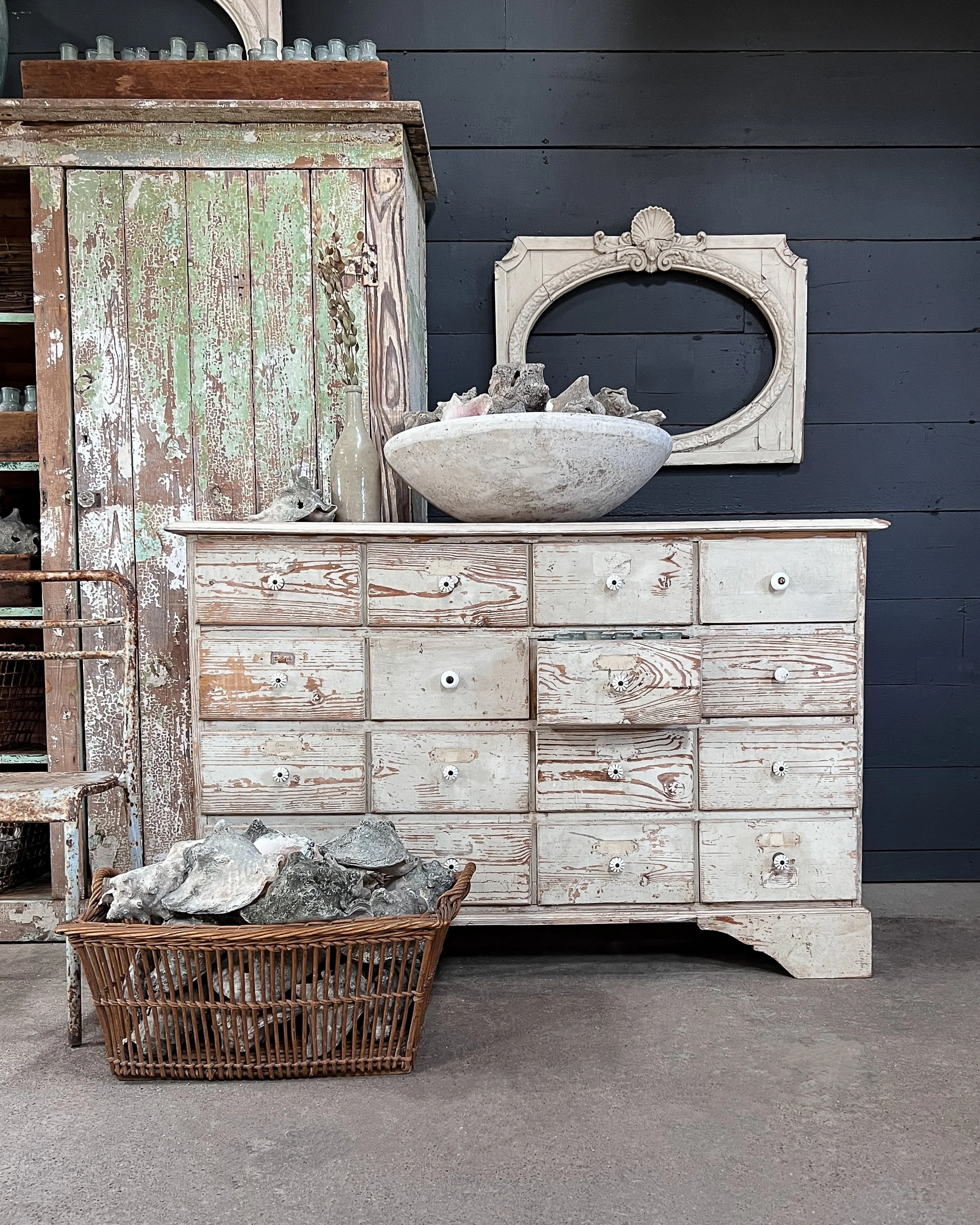 French Multi-Drawer Apothecary Cabinet — East End Salvage